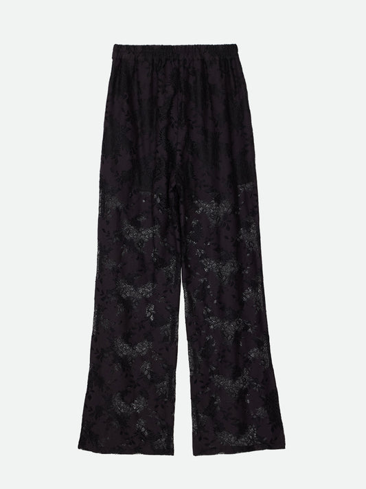 VINTAGE LIKE LACE SLIT PANTS