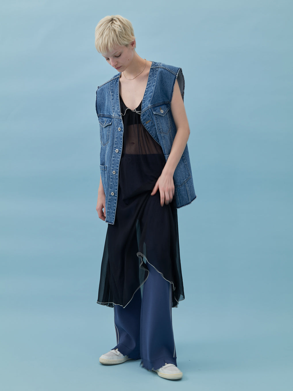 AIRY SHEER LOOSE DRESS