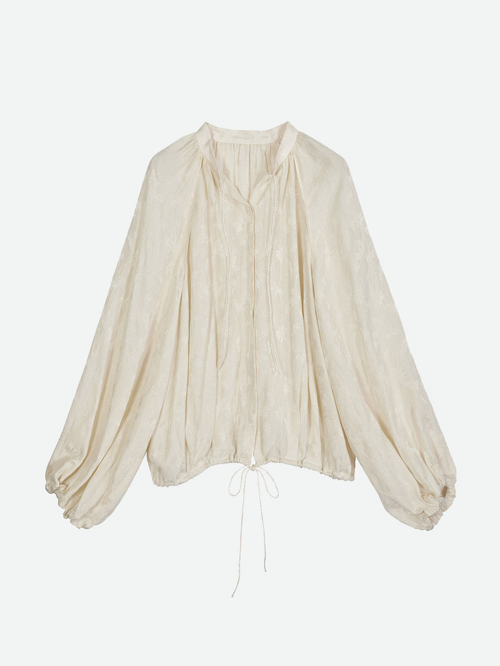 GERBERA JACQUARD BALLOON SHIRT