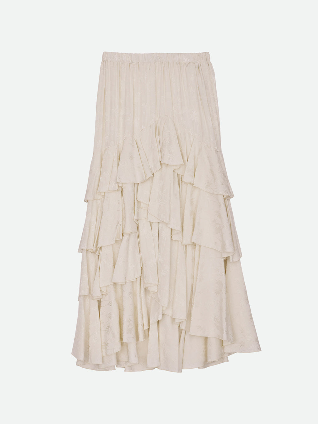 GERBERA JACQUARD RUFFLE SKIRT