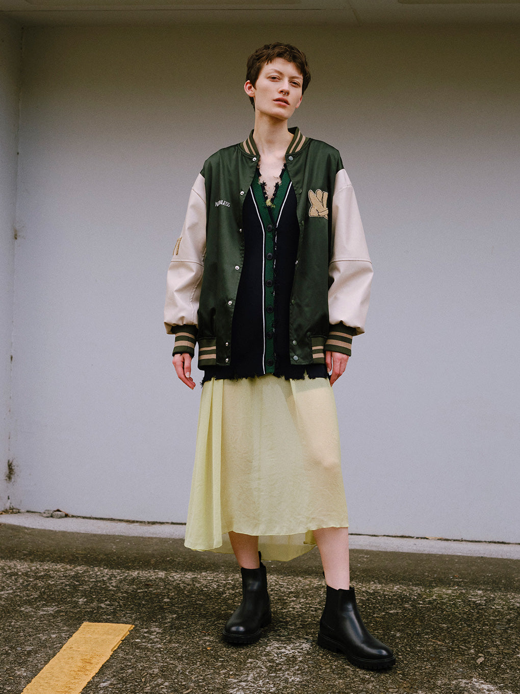 NOUNLESS NYLON STADIUM JUMPER