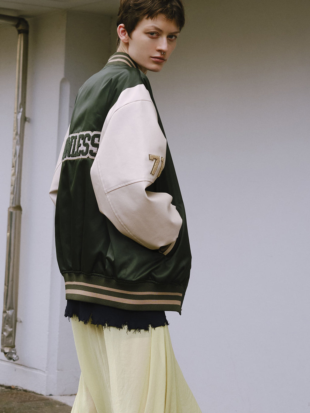NOUNLESS NYLON STADIUM JUMPER