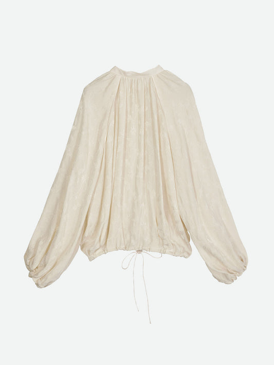 GERBERA JACQUARD BALLOON SHIRT