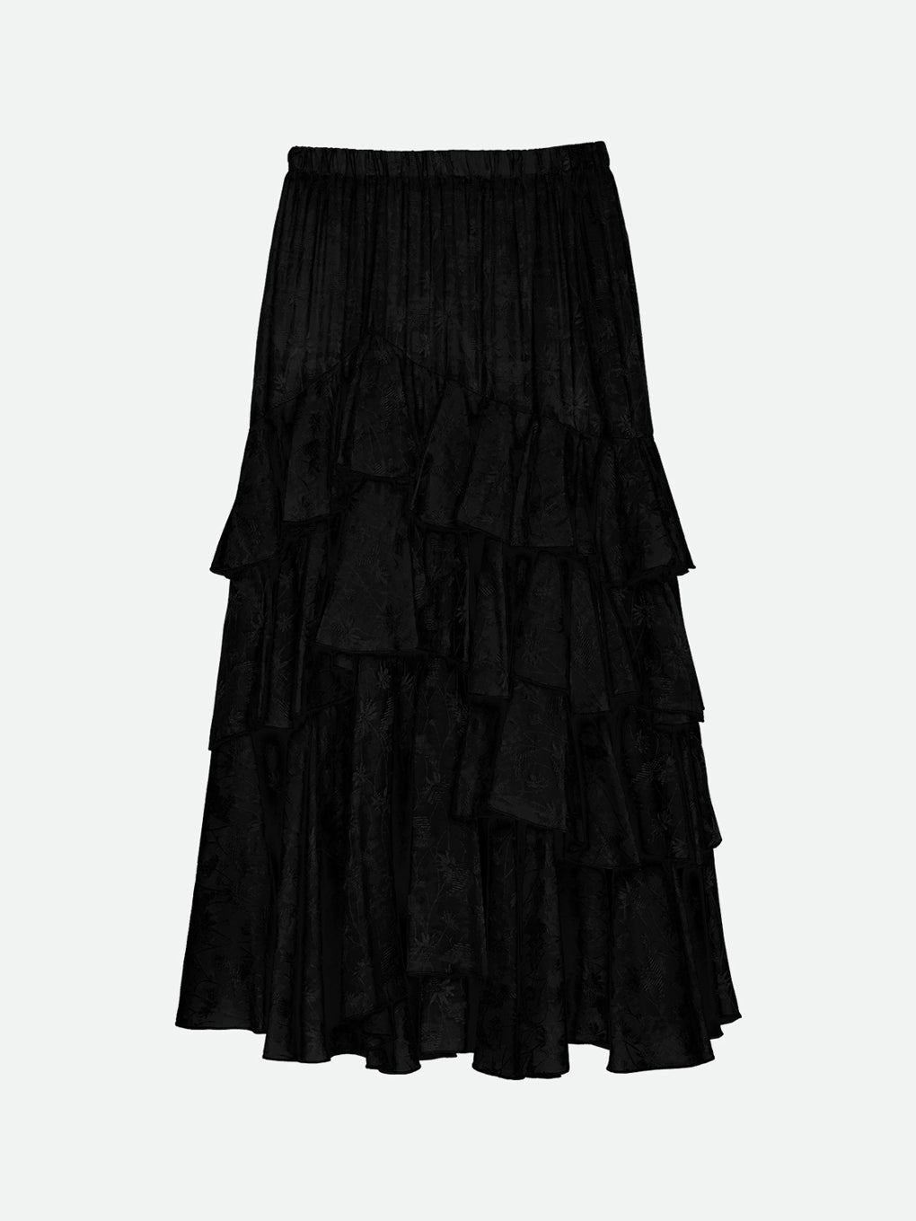 GERBERA JACQUARD RUFFLE SKIRT
