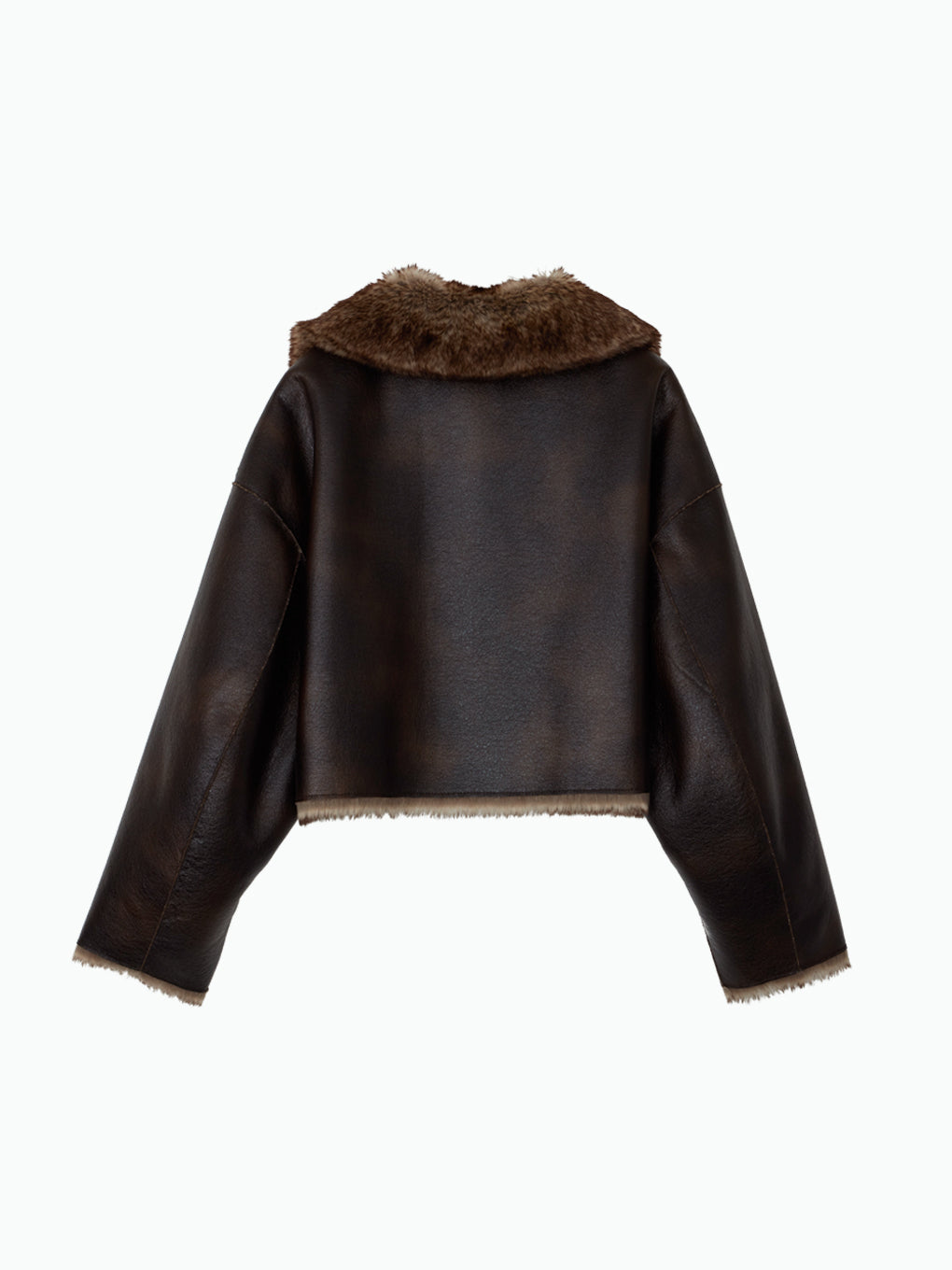 REVERSIBLE SHORT FAKE FUR JACKET
