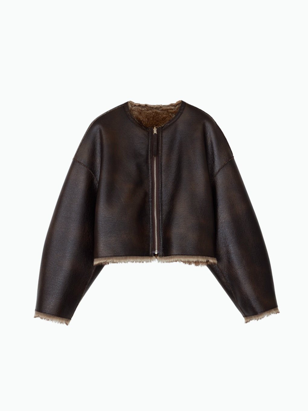 REVERSIBLE SHORT FAKE FUR JACKET