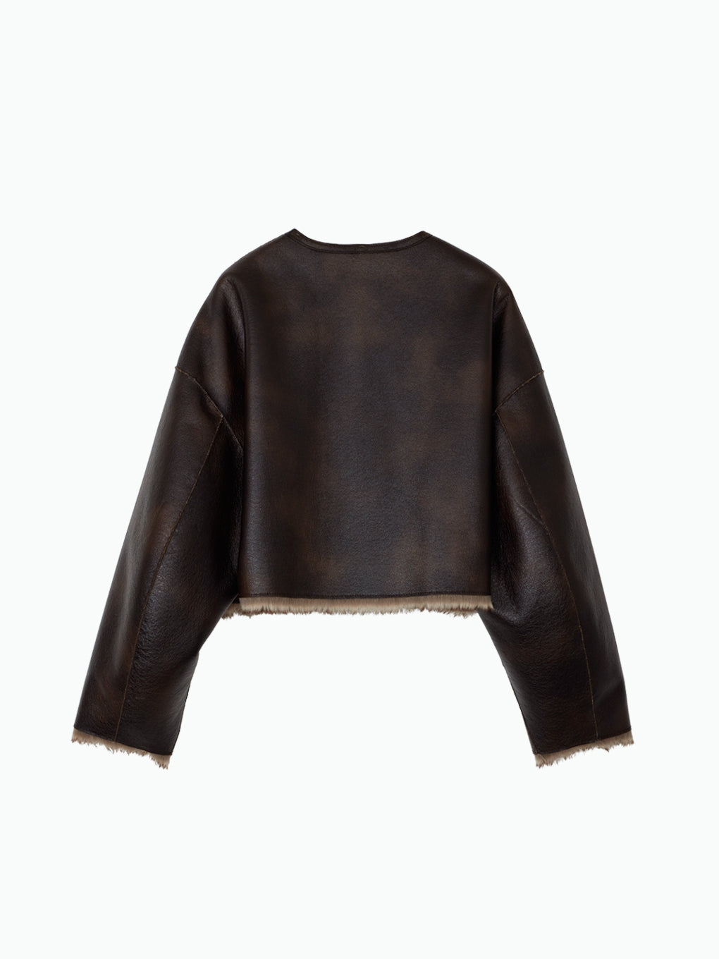 REVERSIBLE SHORT FAKE FUR JACKET