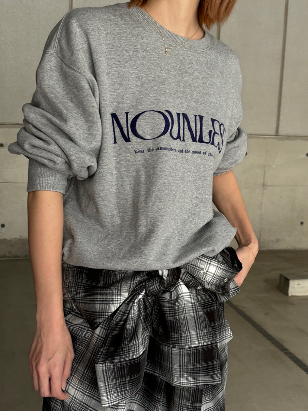 NOUNLESS LOGO WITH MESSAGE SWEAT