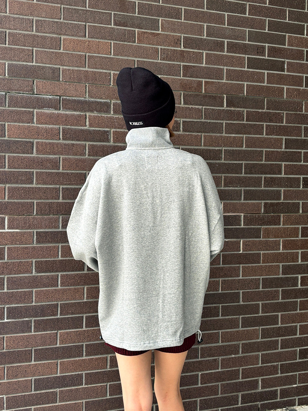 NOUNLESS HALF ZIP SWEAT TOPS