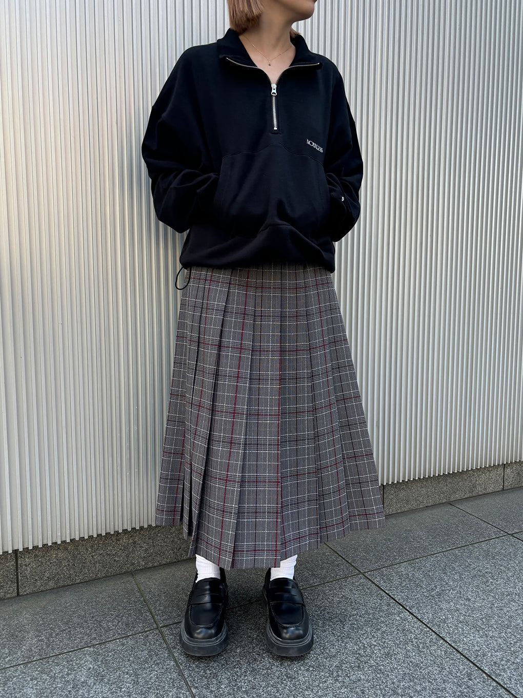 NOUNLESS HALF ZIP SWEAT TOPS
