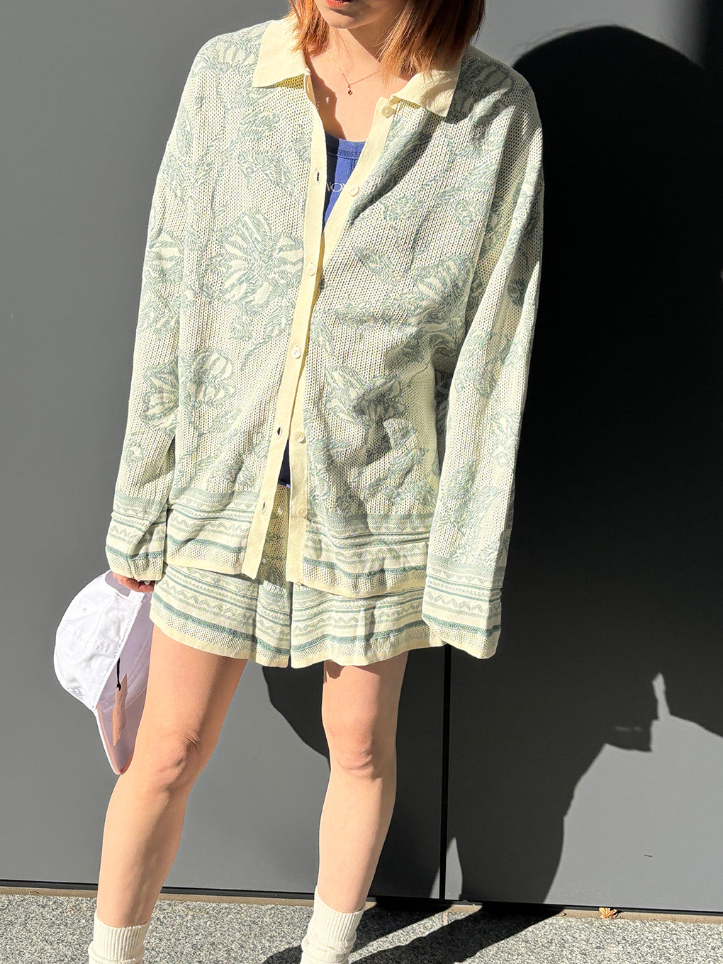 JACQUARD KNIT SHORT PANTS