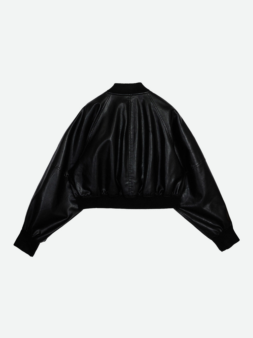 FAKE LEATHER SHORT BLOUSE
