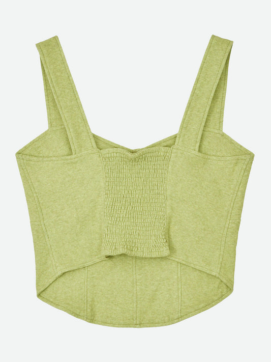 ORGANIC COTTON PILE BUSTIER