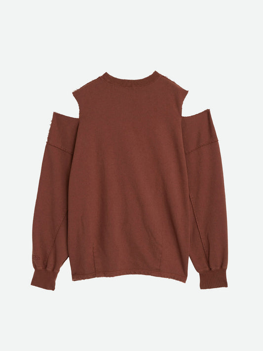 VINTAGE LIKE OFF SHOULDER SWEAT