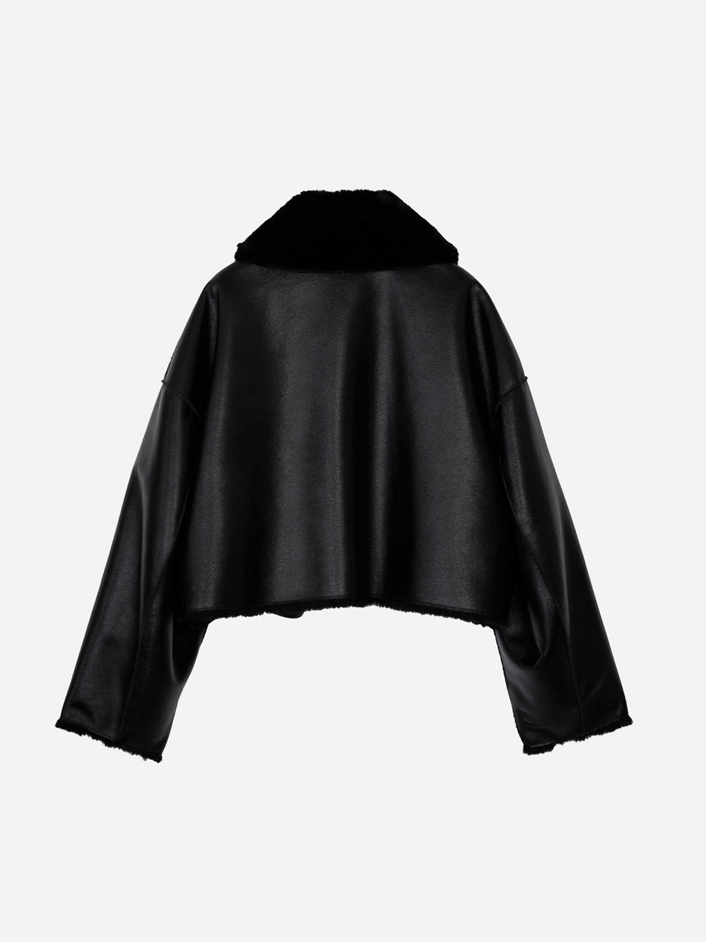 REVERSIBLE SHORT FAKE FUR JACKET
