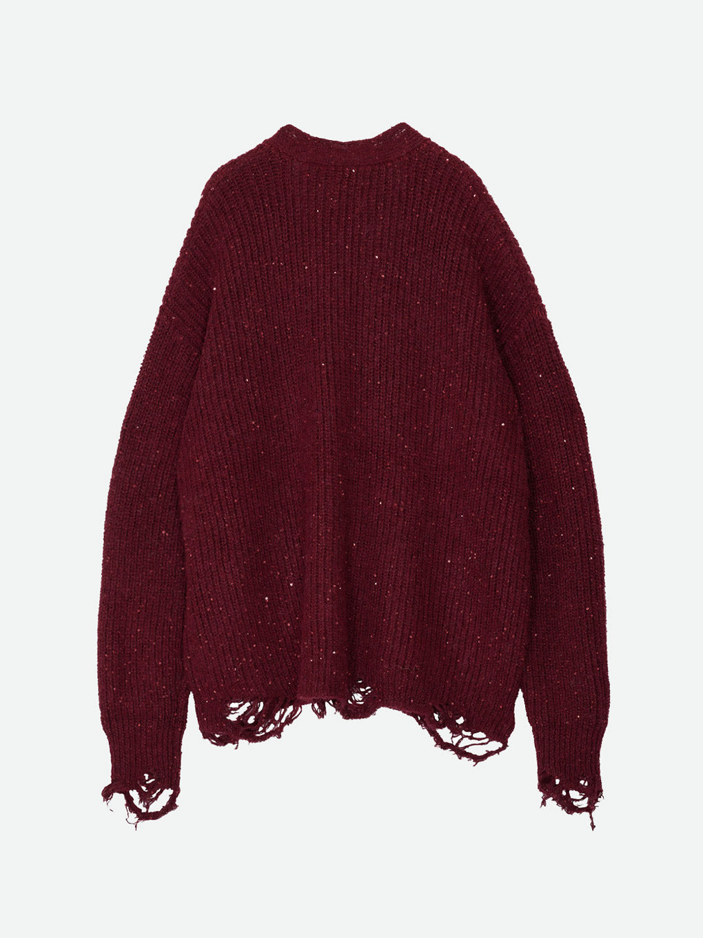 SHINY GRUNGE KNIT CARDIGAN