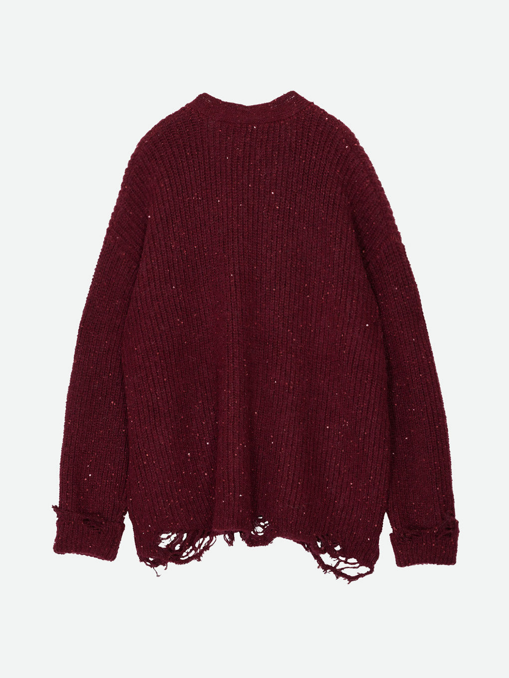 SHINY GRUNGE KNIT CARDIGAN