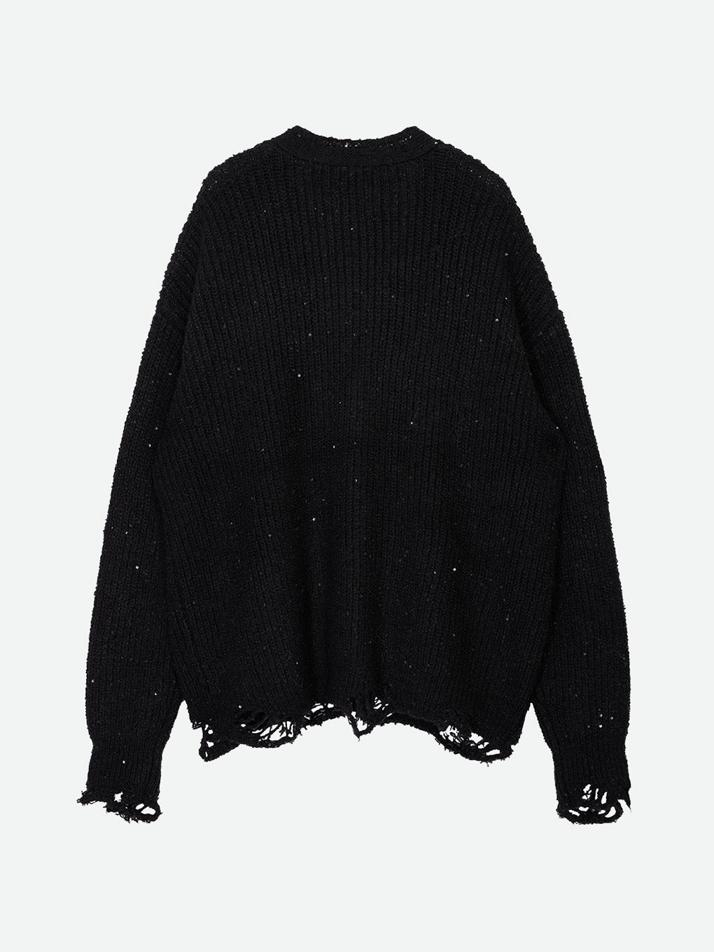 SHINY GRUNGE KNIT CARDIGAN