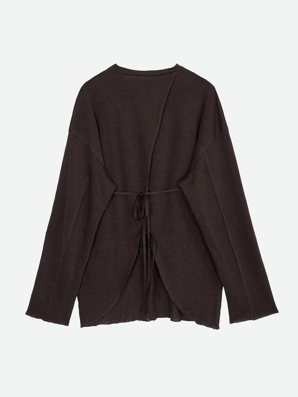 BACK RIBBON ROUGH LONG TEE