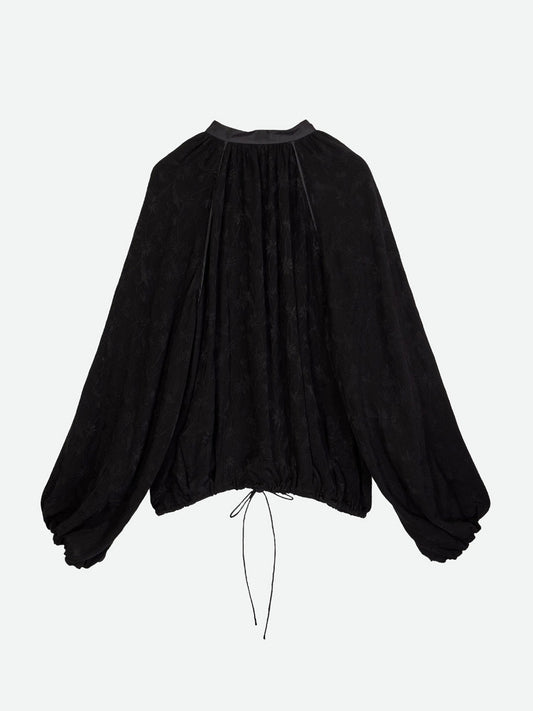 GERBERA JACQUARD BALLOON SHIRT