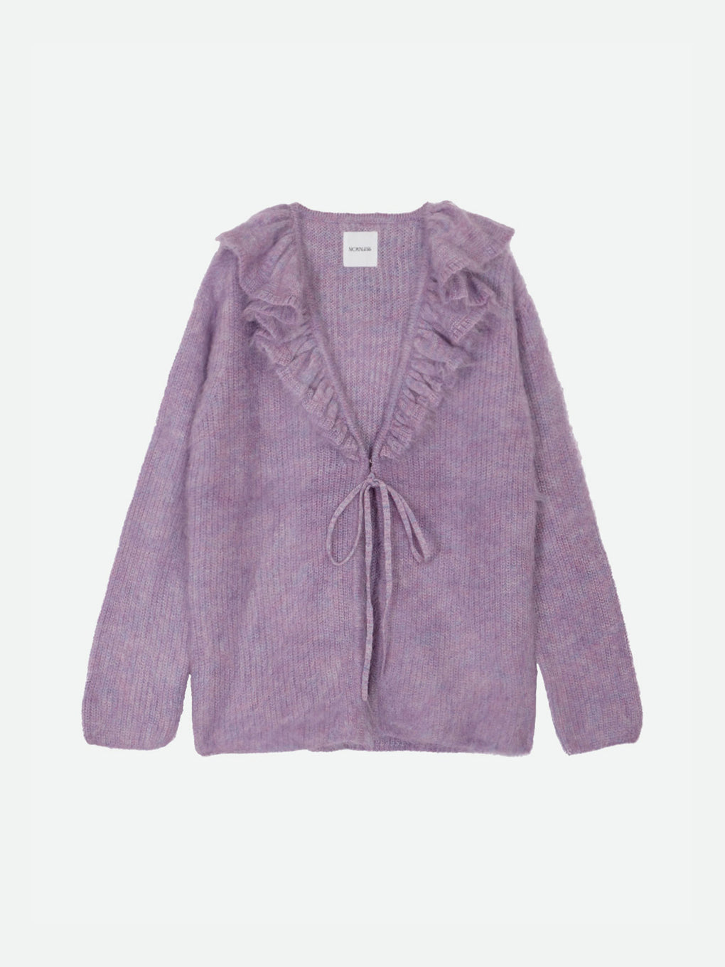 KID MOHAIR RUFFLE BABY CARDIGAN