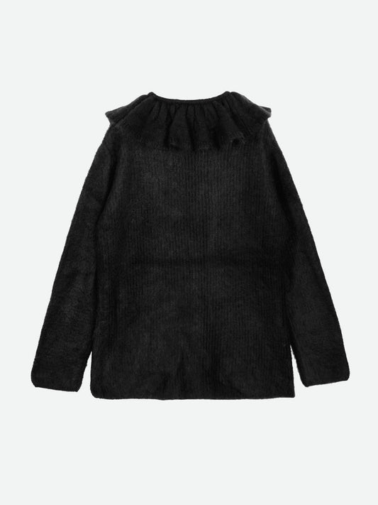 KID MOHAIR RUFFLE BABY CARDIGAN