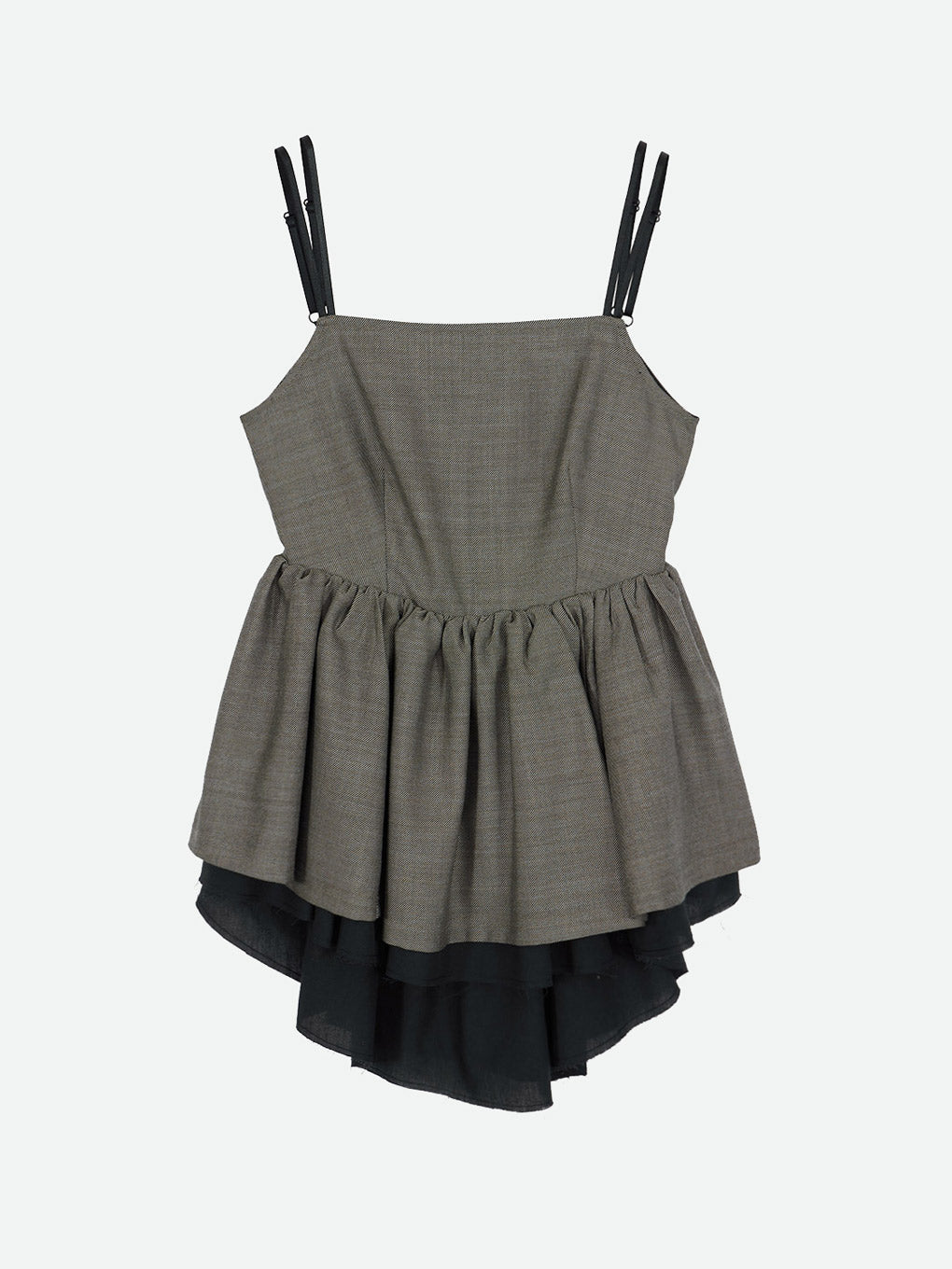 TAIL PEPLUM LADY TWEED TOP