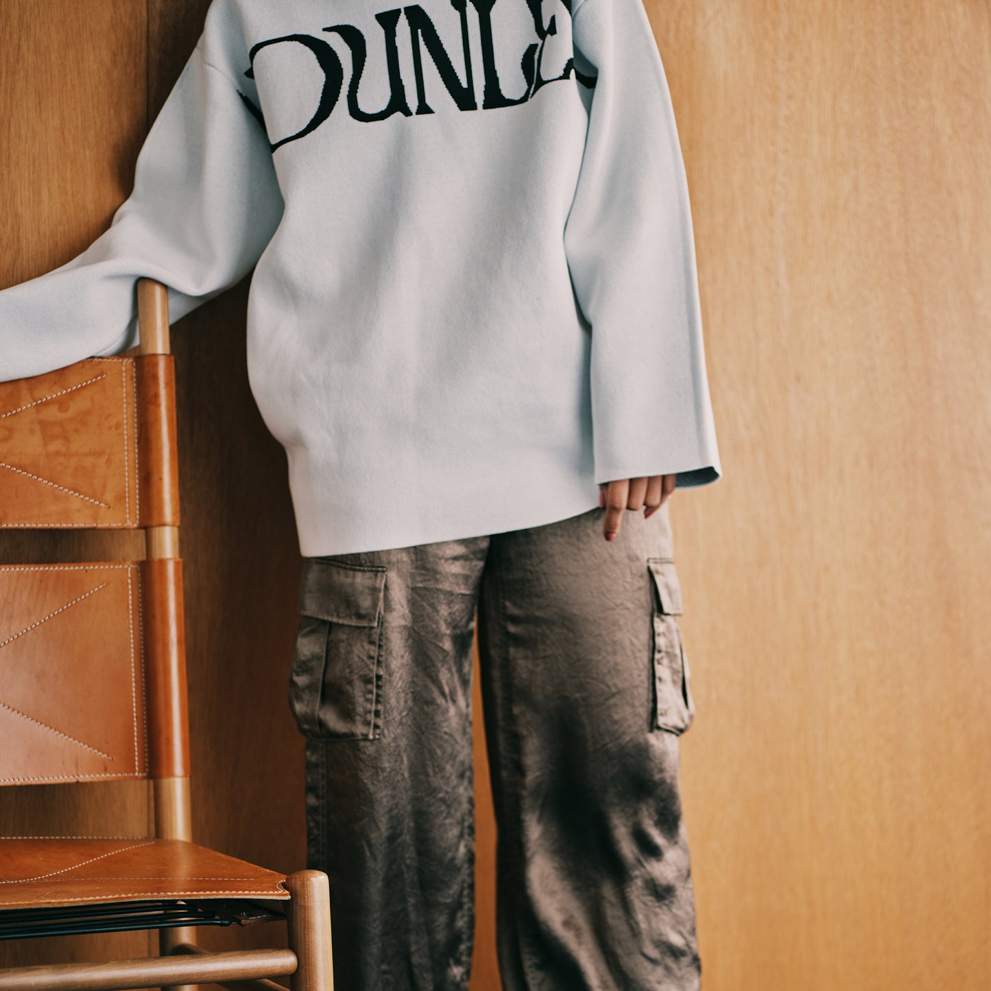 NOUNLESS BIG LOGO KNIT