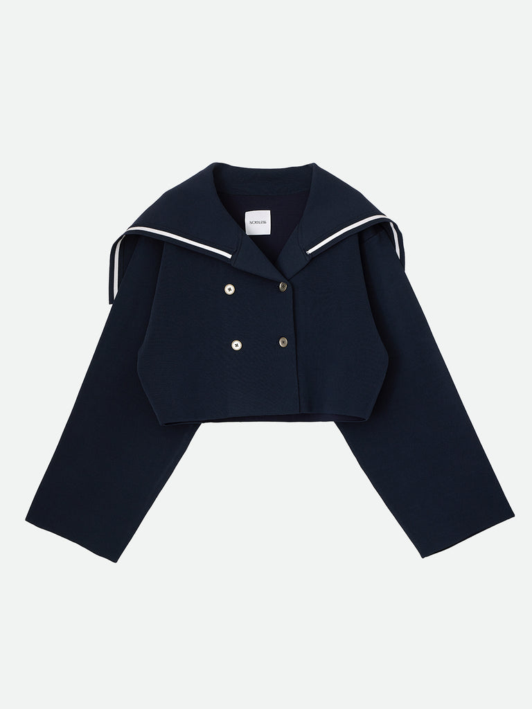 SHORT SAILOR KNIT JACKET