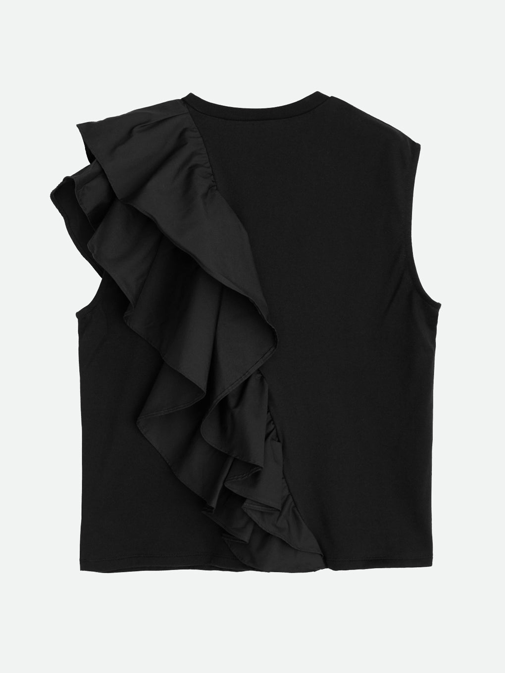 UNBALANCE RUFFLE TANK TOP