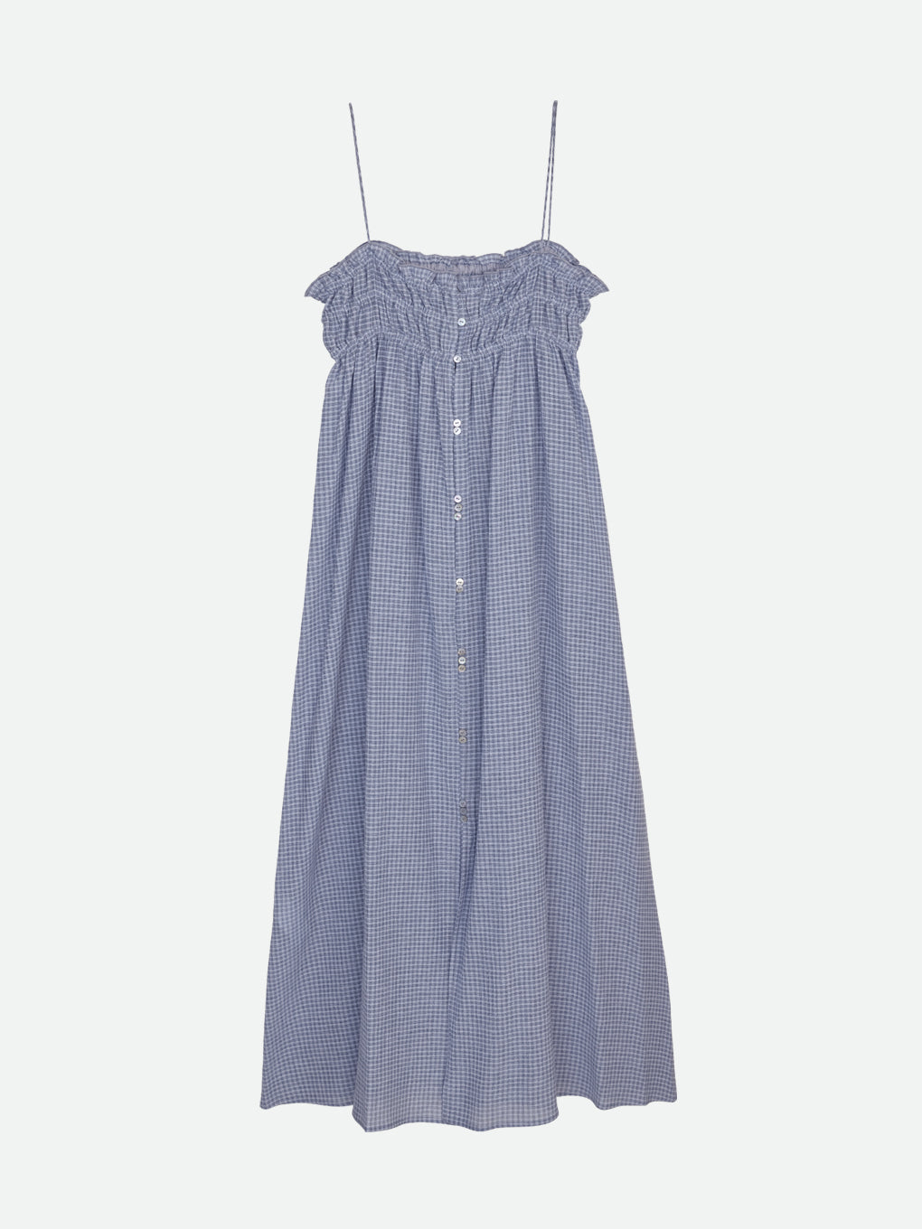 GATHER ROUGH CAMI DRESS