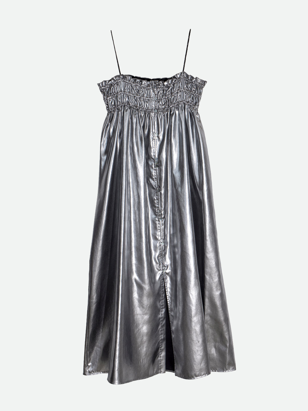 GLITTER GATHER ROUGH CAMI DRESS – NOUNLESS