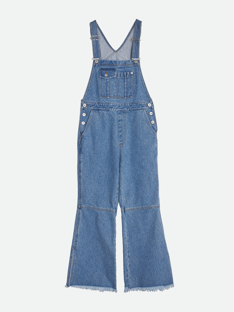 Vintage-style denim overalls