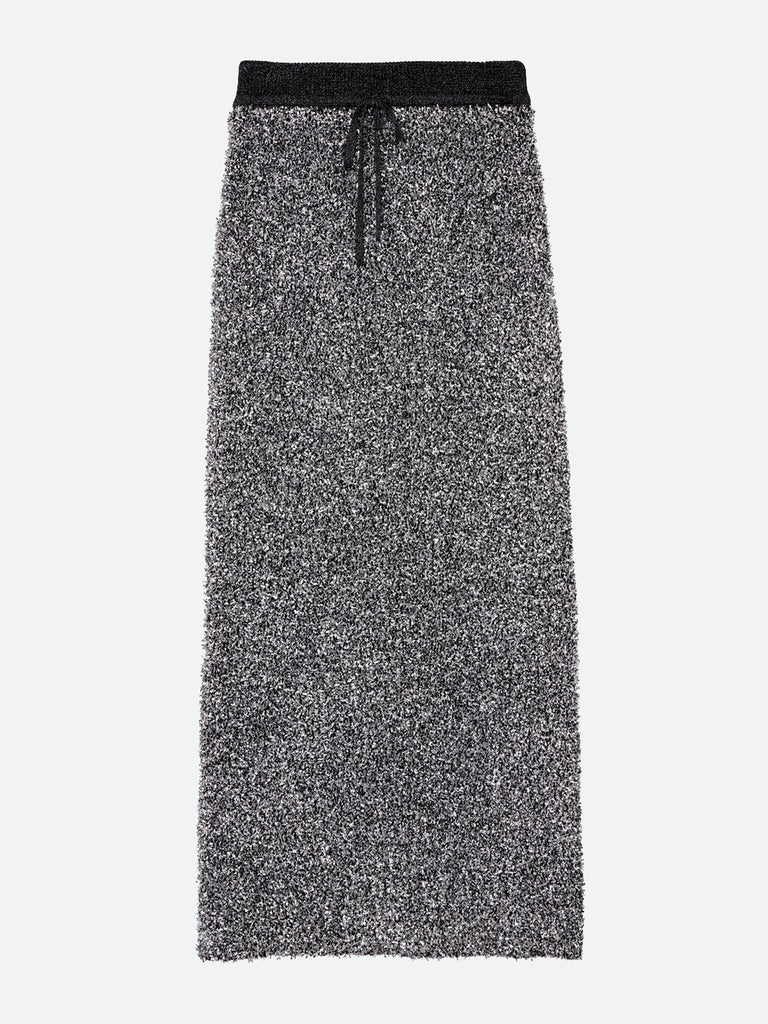 GLITTER TAPE YARN KNIT SKIRT