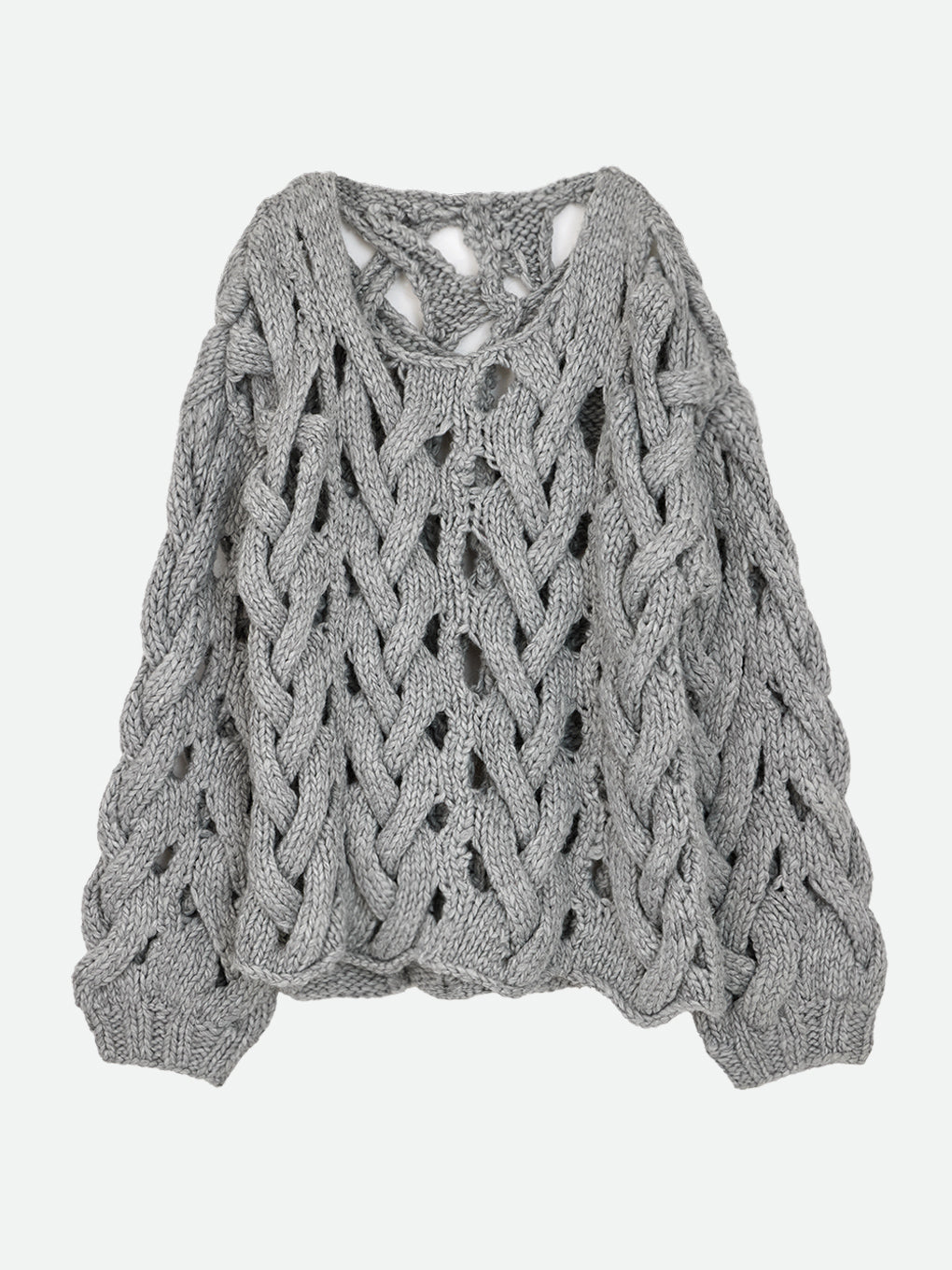 OVER MESH HAND KNIT