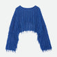 BRIGHT LOOP FRINGE SHORT KNIT