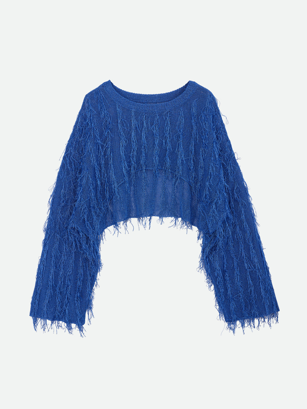 BRIGHT LOOP FRINGE SHORT KNIT