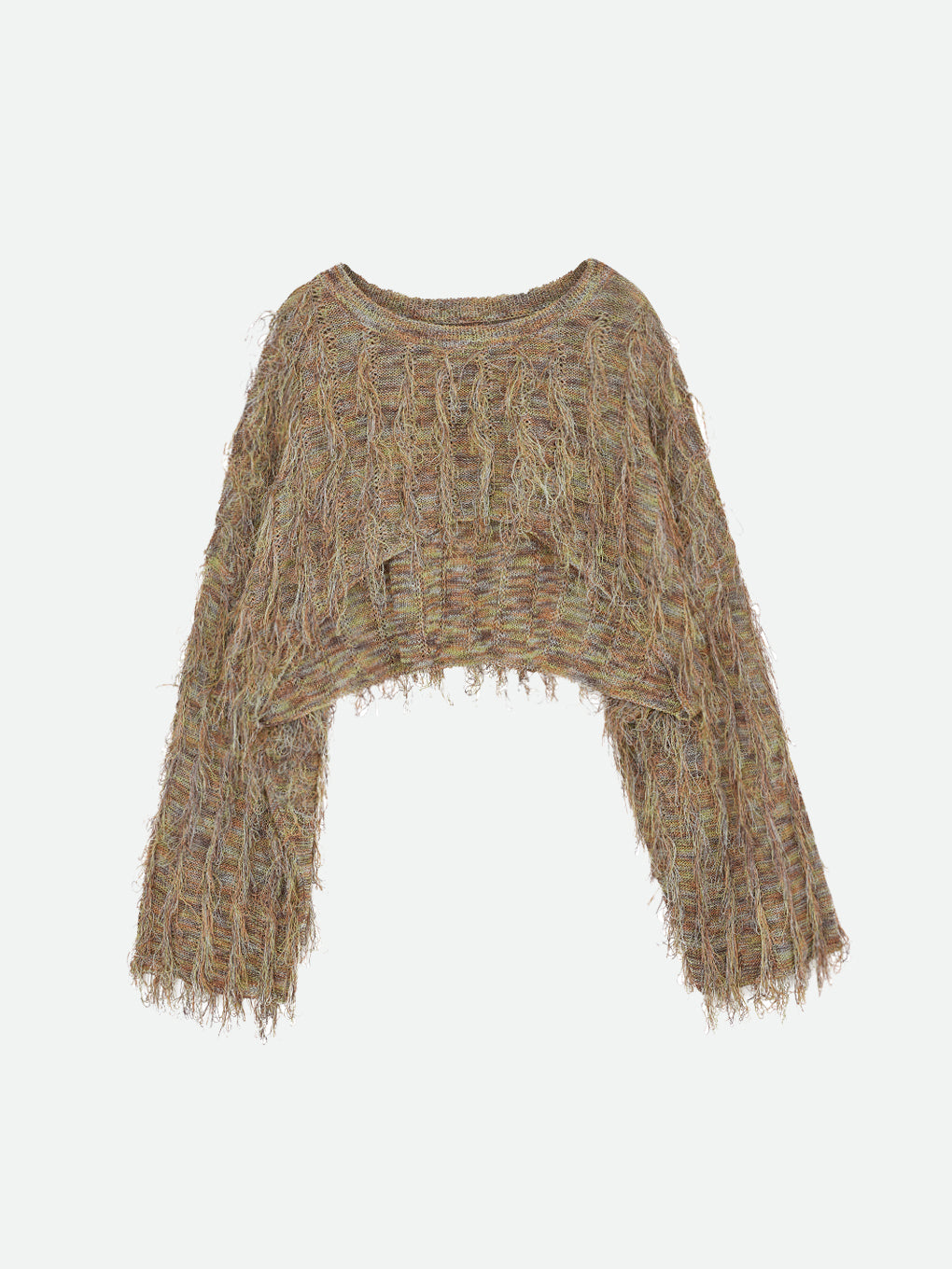 BRIGHT LOOP FRINGE SHORT KNIT