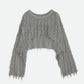 BRIGHT LOOP FRINGE SHORT KNIT