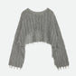 BRIGHT LOOP FRINGE SHORT KNIT