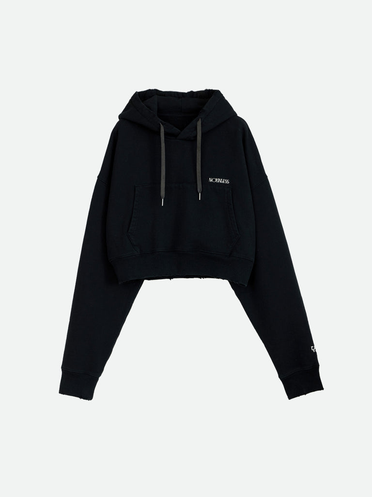 NOUNLESS SHORT HOODIE TOPS