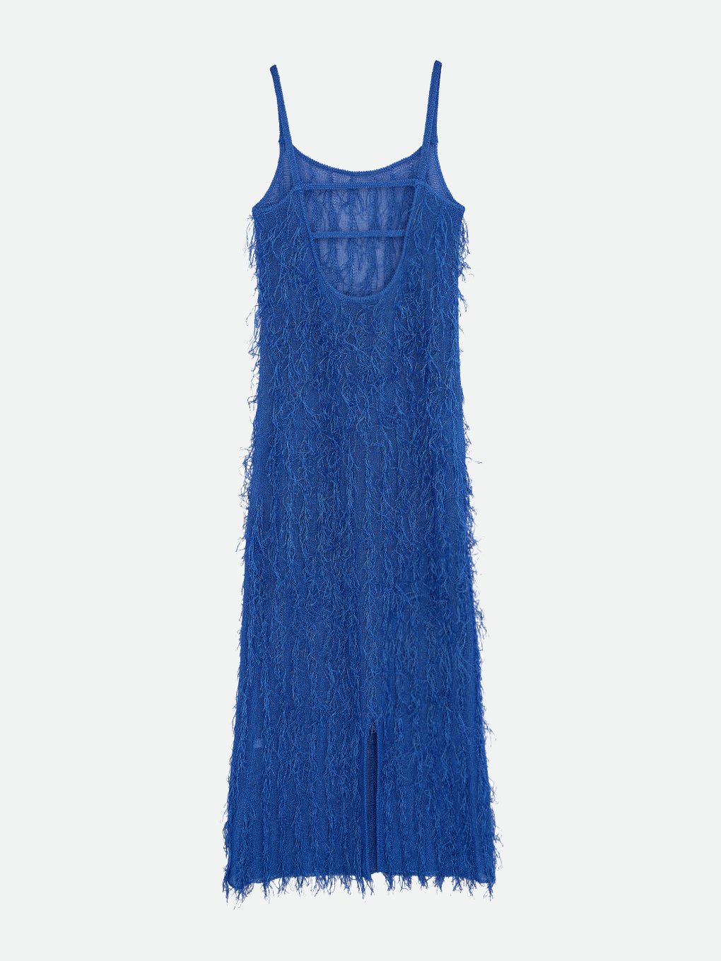 BRIGHT LOOP FRINGE CAMI DRESS