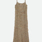 BRIGHT LOOP FRINGE CAMI DRESS