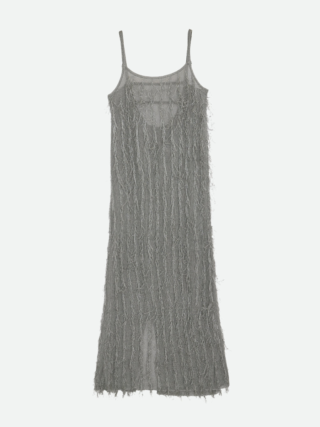 BRIGHT LOOP FRINGE CAMI DRESS