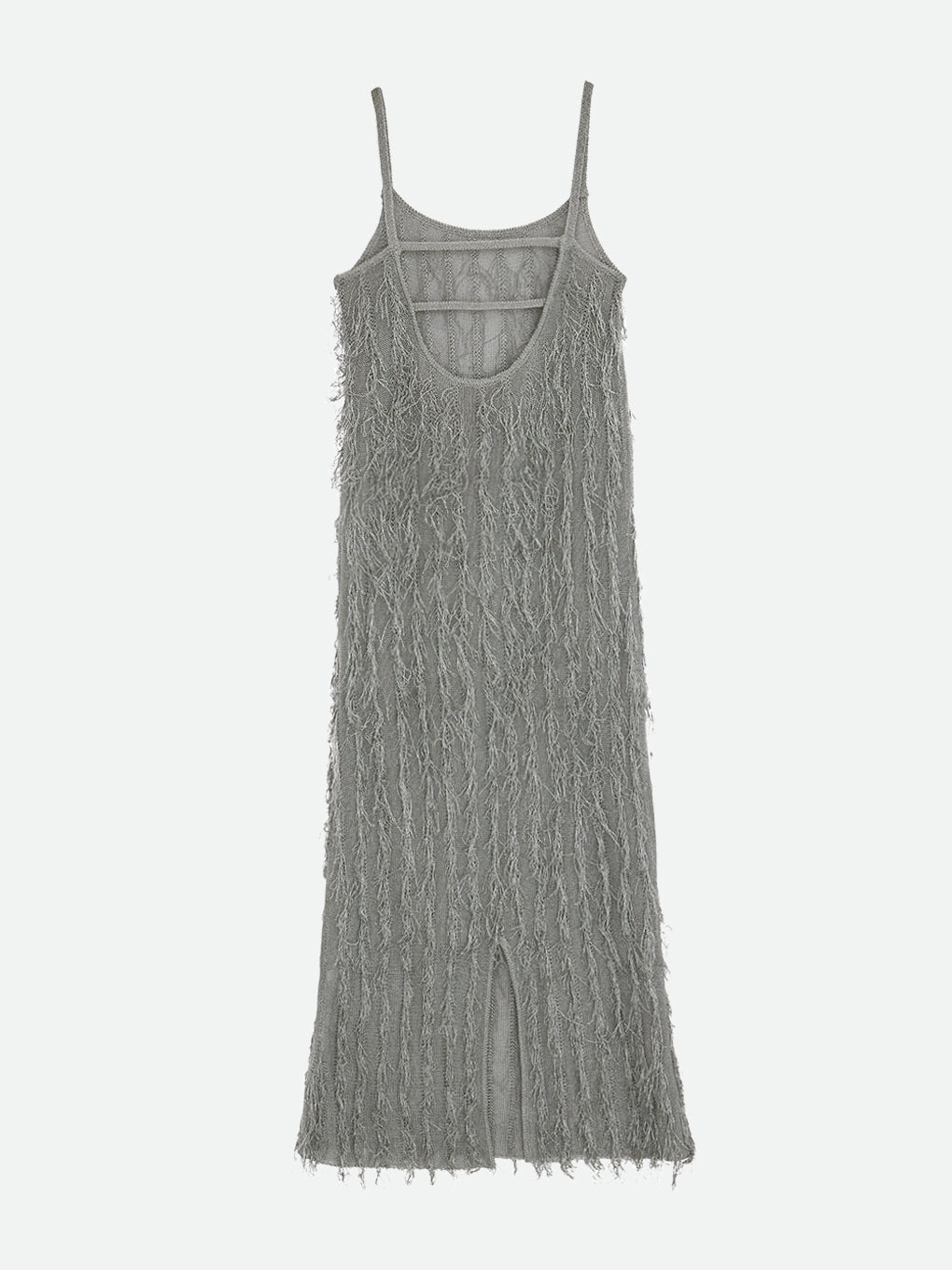 BRIGHT LOOP FRINGE CAMI DRESS