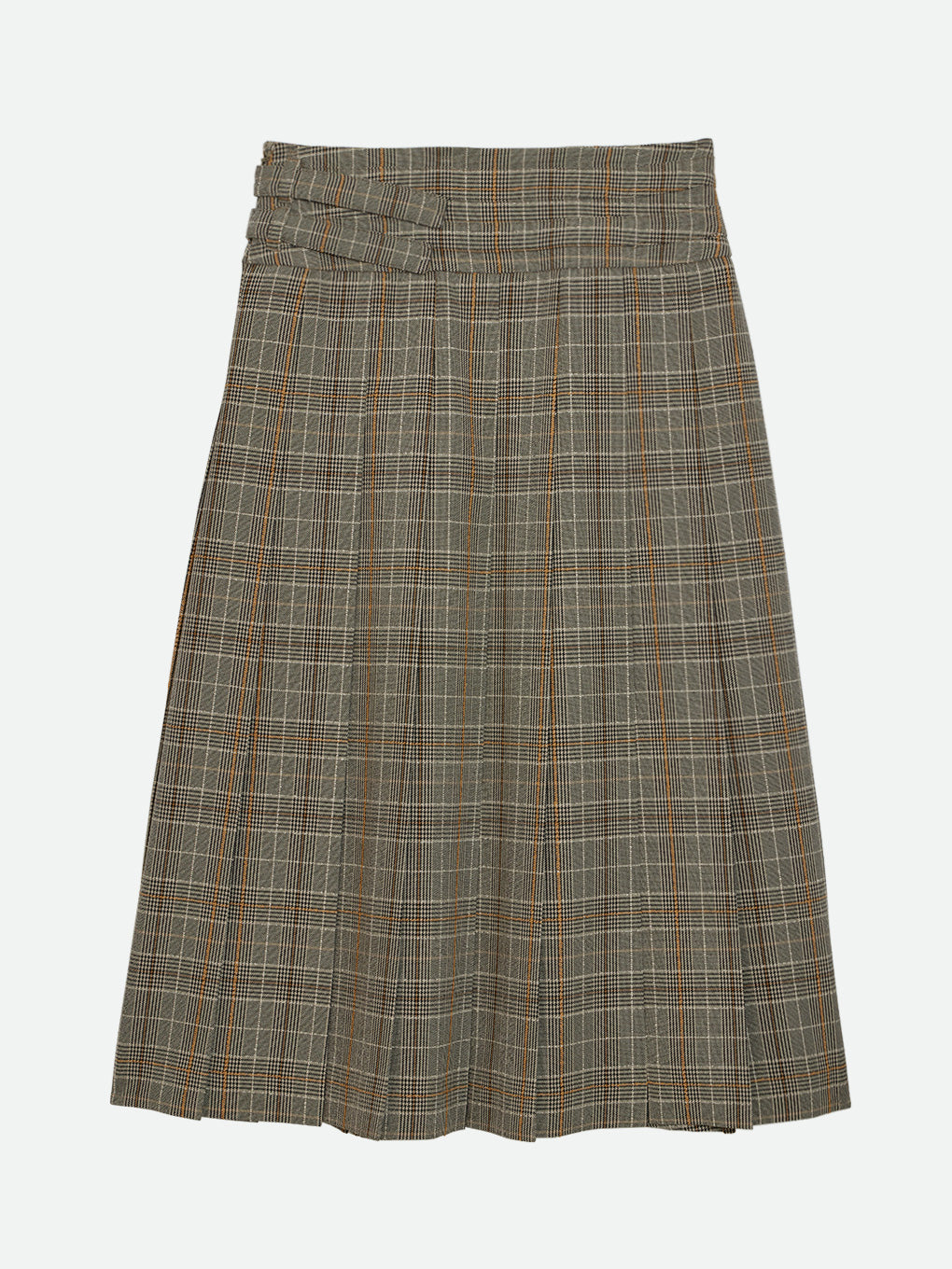 CHECK WRAP LIKE MIDI SKIRT