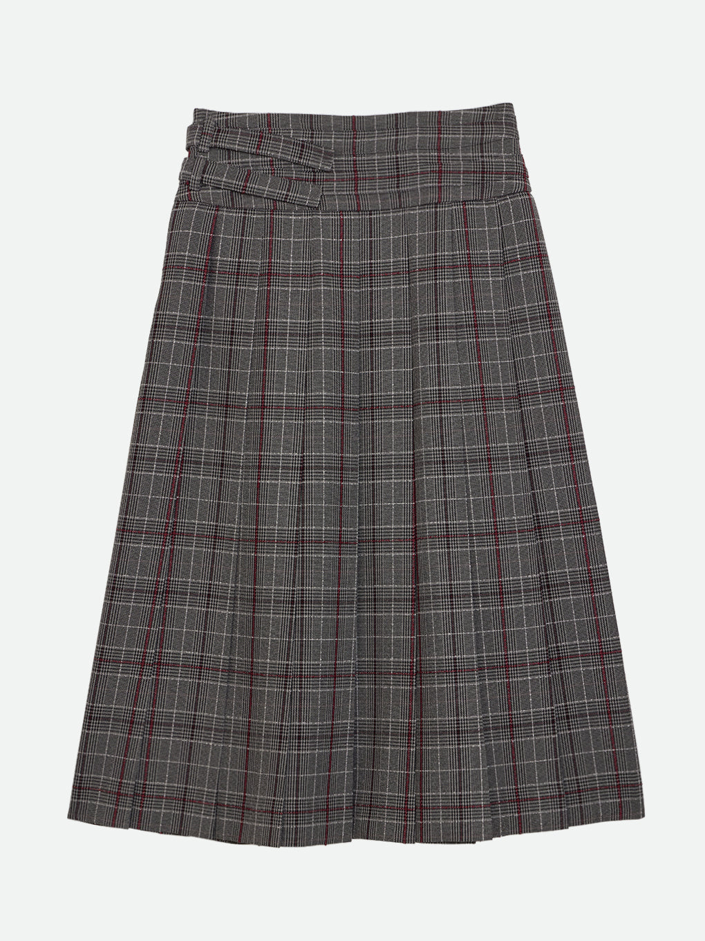 CHECK WRAP LIKE MIDI SKIRT