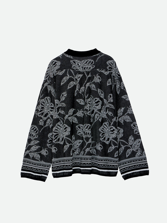 REVERSIBLE JACQUARD KNIT SHIRT