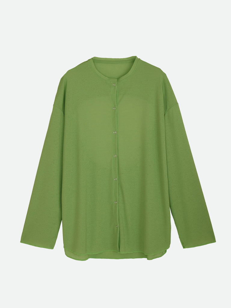 BACK HOLE LOOSE CARDIGAN