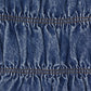 TIERED AGING LIKE DENIM TOPS